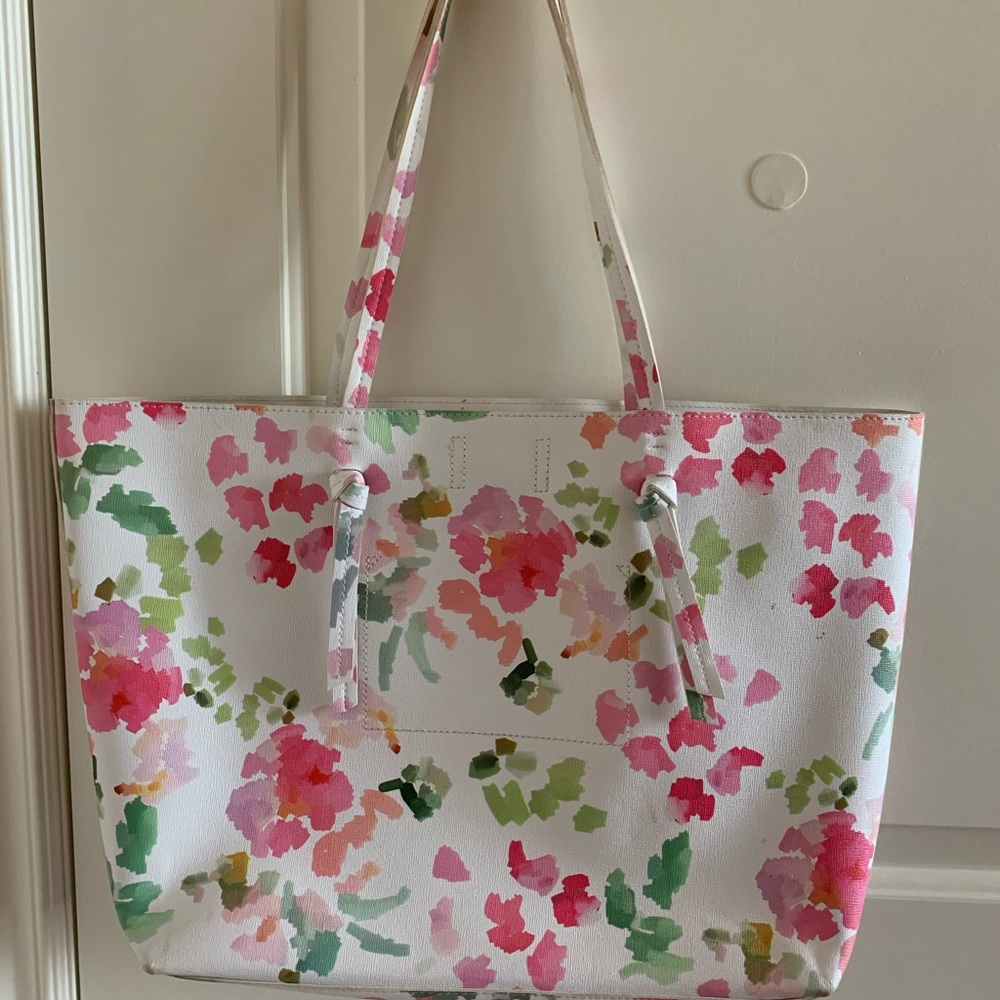Floral canvas purse
